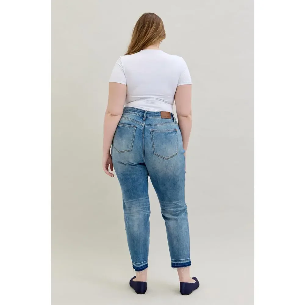 Classic High-Rise Straight Leg Jeans - Light Blue - Picture 10 of 13